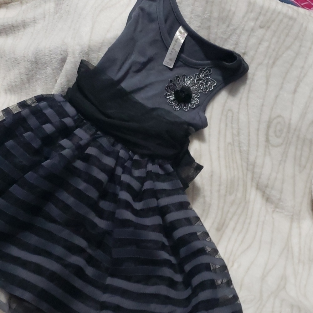 Grey and black party dress